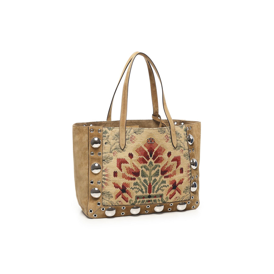 Valentino Garavani Nellcote Tote Bag In Sand