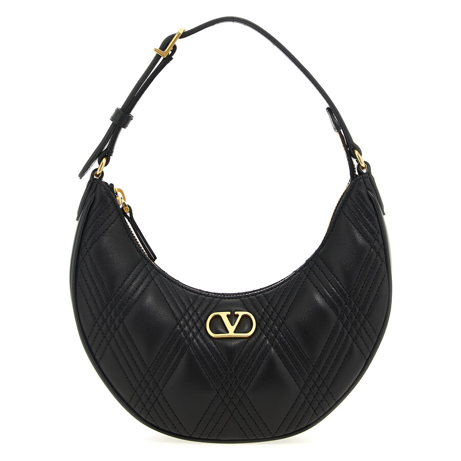 Valentino Garavani Quiltie 67mini Shoulder Bag In Black