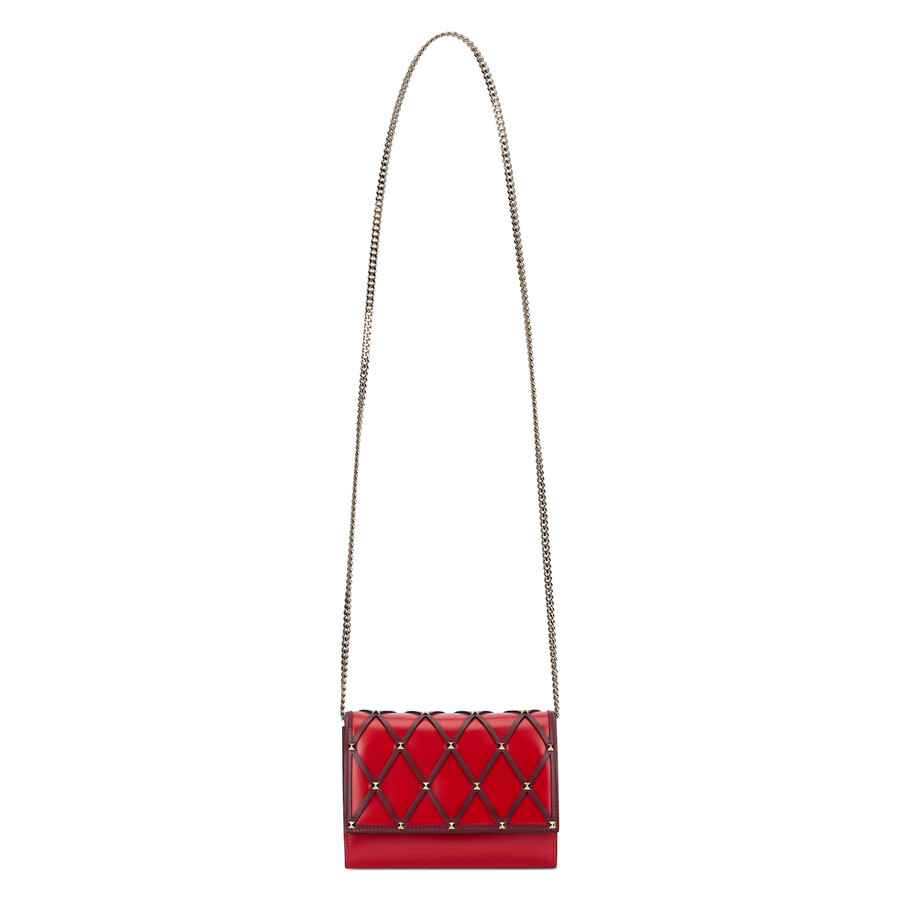 Valentino Garavani Red Modern And Practical Shoulder Bag