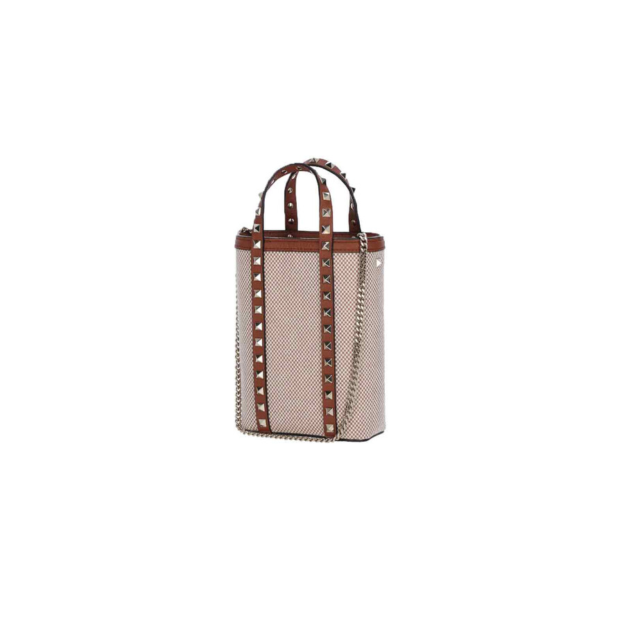 Valentino Garavani Rockstud Mini Bag In Sand