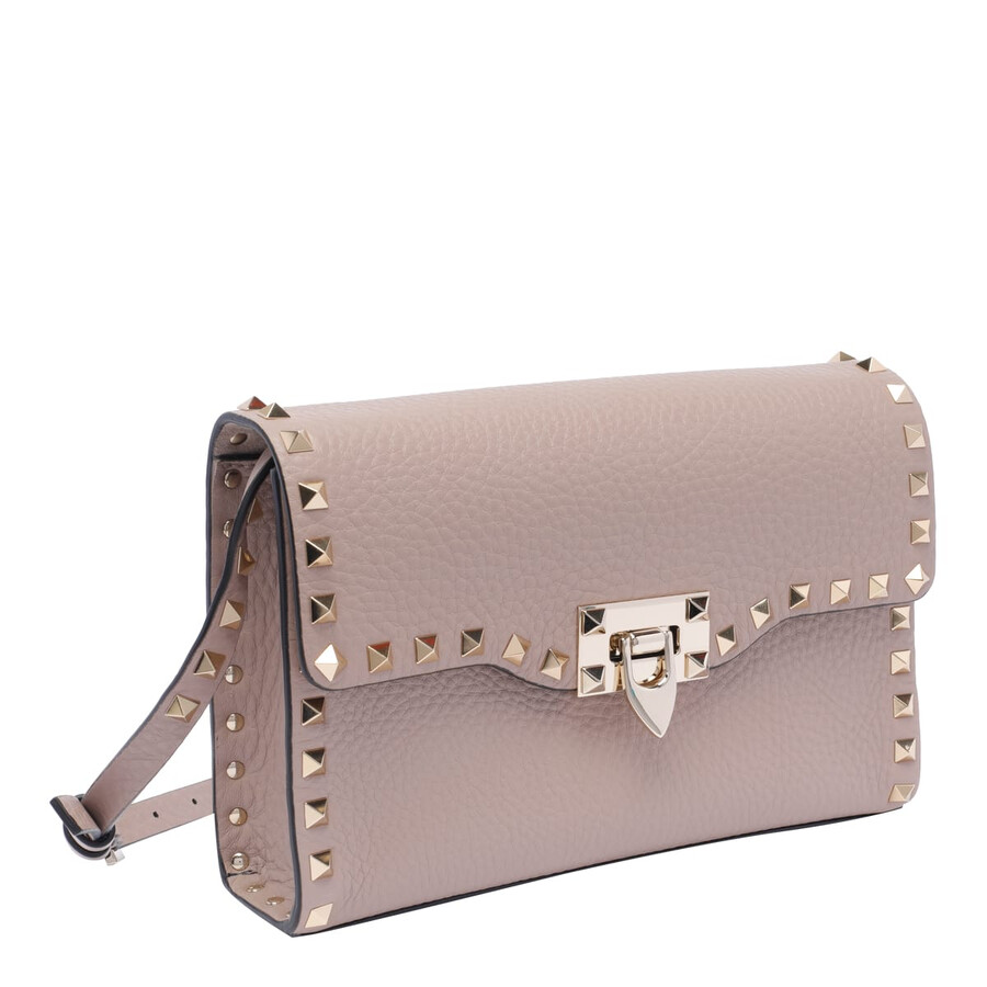 Valentino Garavani Small Rockstud Crossbody Bag In Pink