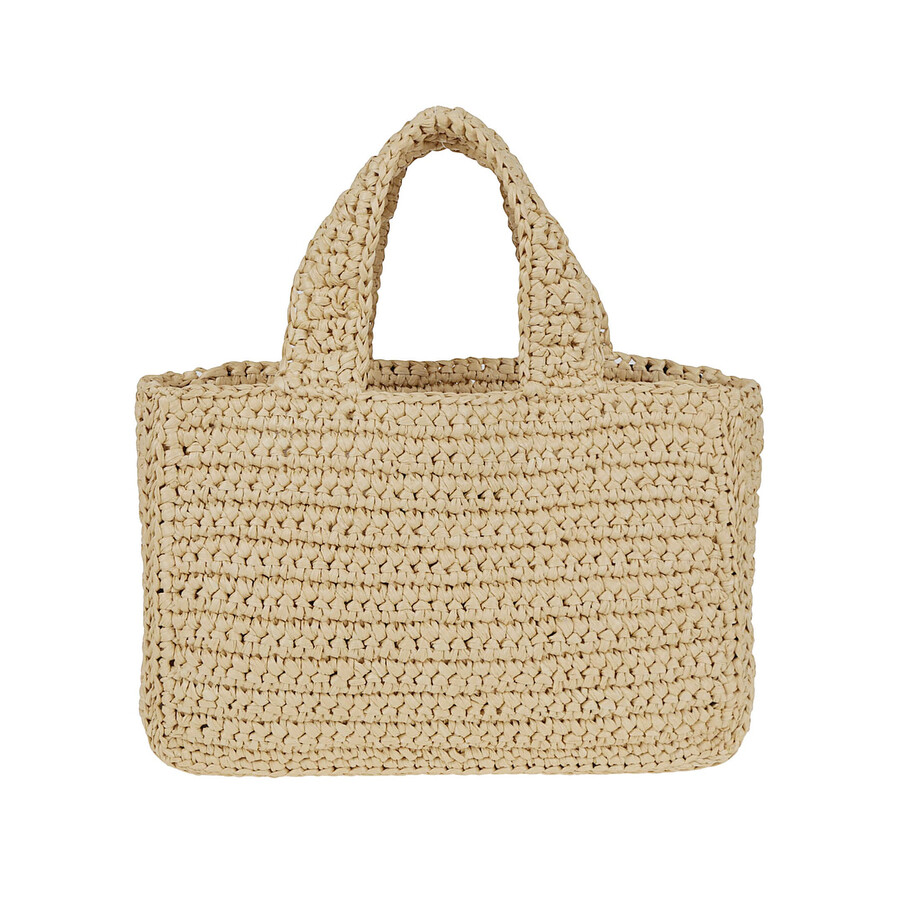 Valentino Small Tote Viva Superstar Crochet Rafia In Black