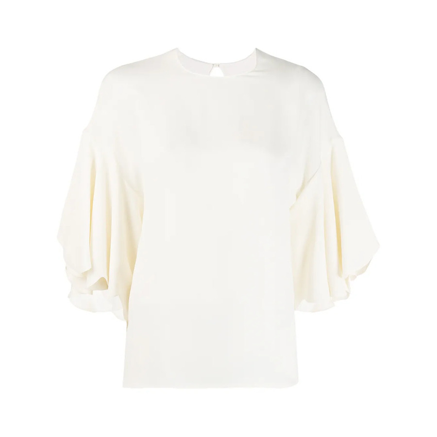 tulip sleeve blouse ホワイト Valentino Garavani Garavani Tulip Sleeve Blouse SBDAE4101MHA03