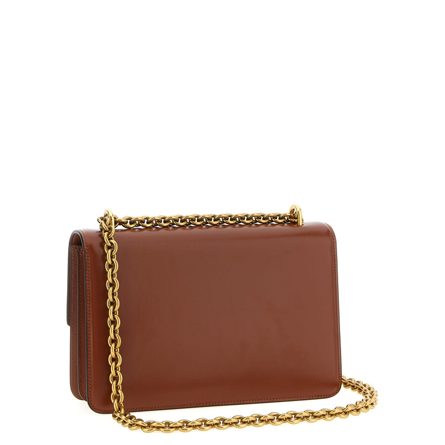 Valentino Garavani Brown Small Vain Shoulder Bag In Wuc Dark Brandy