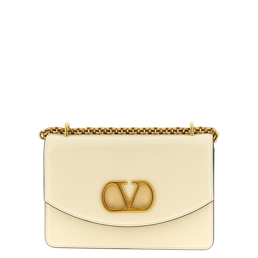 Valentino Garavani Vain Shoulder Bag In White