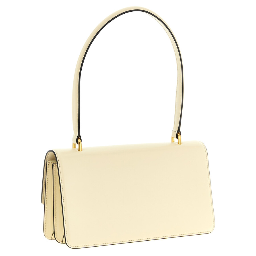 Valentino Garavani  Garavani Vain Bag With Handle In Shiny Calfskin Woman Butter Uni In Neutral