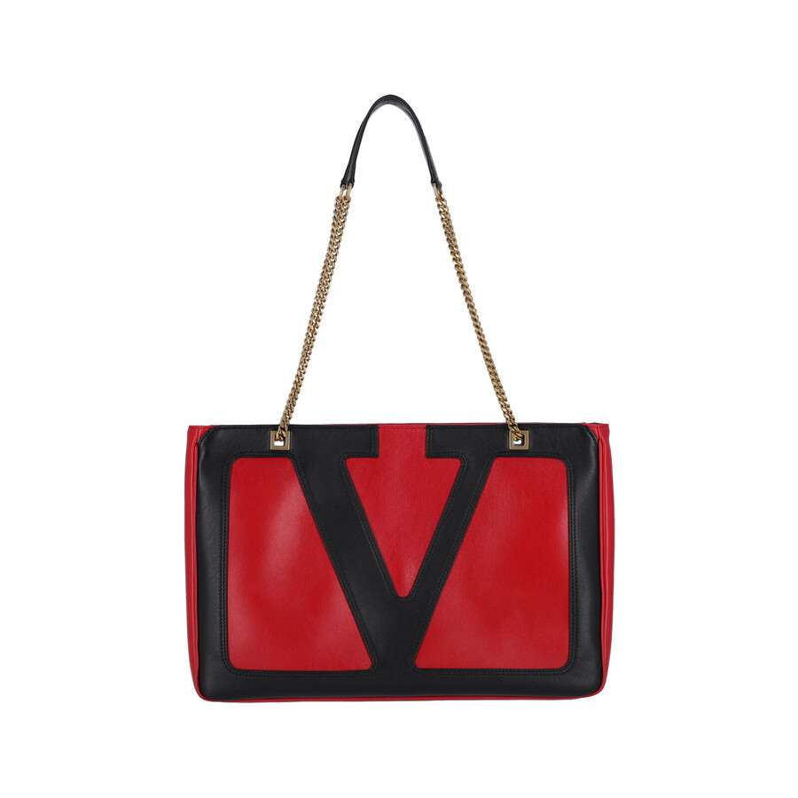 Valentino Garavani Viva Superstar Medium Tote Bag In Red