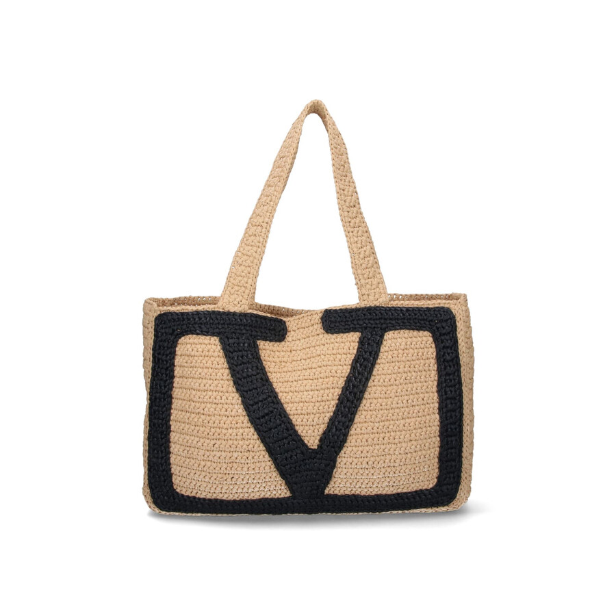 Valentino Garavani Viva Superstar Tote Bag In Sand