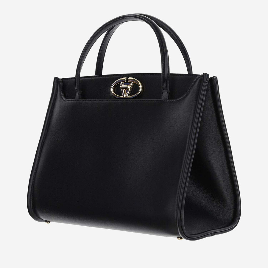 Valentino Garavani Vlogo Locker Leather Bag