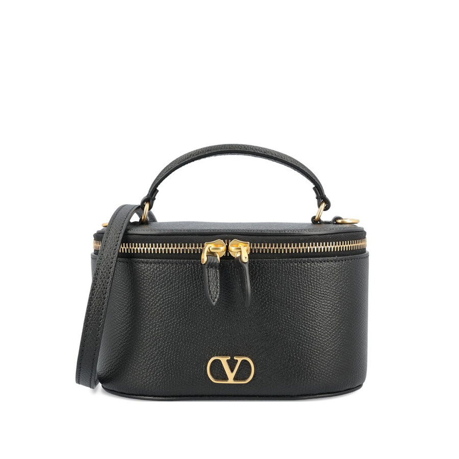 Valentino Garavani Garavani Vlogo Signature Leather Vanity Case
