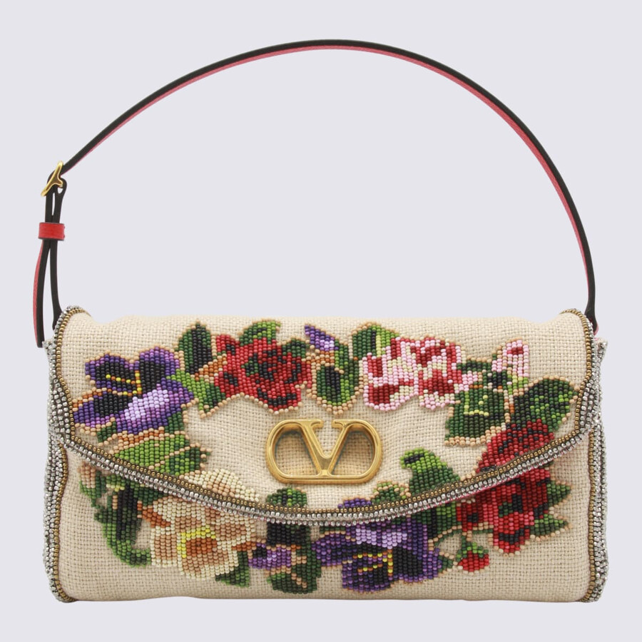 Valentino Garavani White Small Vain Soft Shoulder Bag