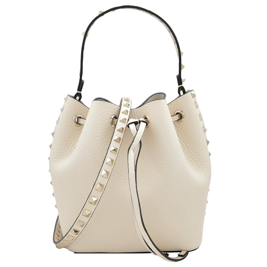 ★Valentino Garavani ROCKSTUD BUCKET 2way ショルダーバッグ Valentino Garavani Rockstud Embellished Bucket Bag