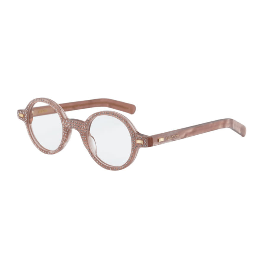 Valentino Garavani Valentino Ladies Black Round Eyeglass Frames Vlx-185 E