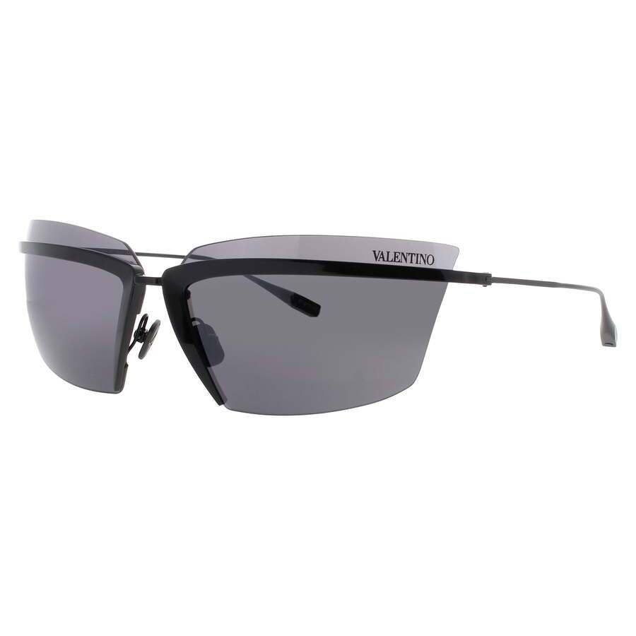 Valentino Ladies Green Rectangular Sunglasses Vlurevls130a67 In ["green"]