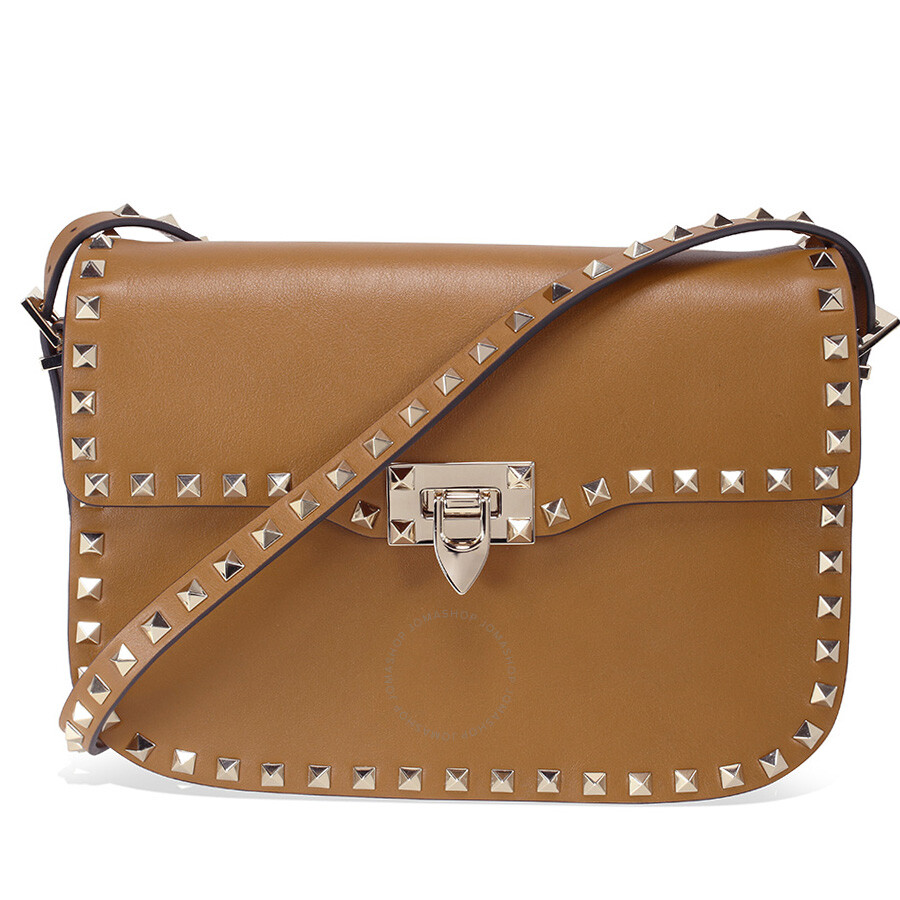 Valentino Garavani Rockstud Cross Body Bag Brown MW2B0936BOL10R