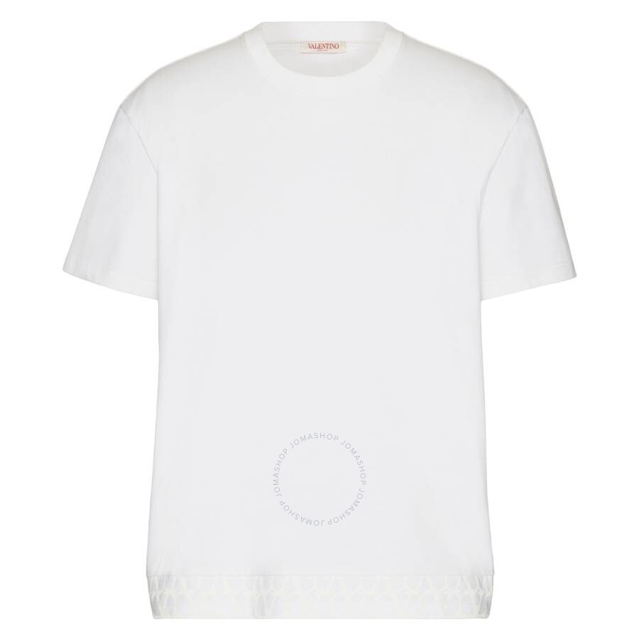 Valentino T Shirt With Toile Iconographe Detail In White