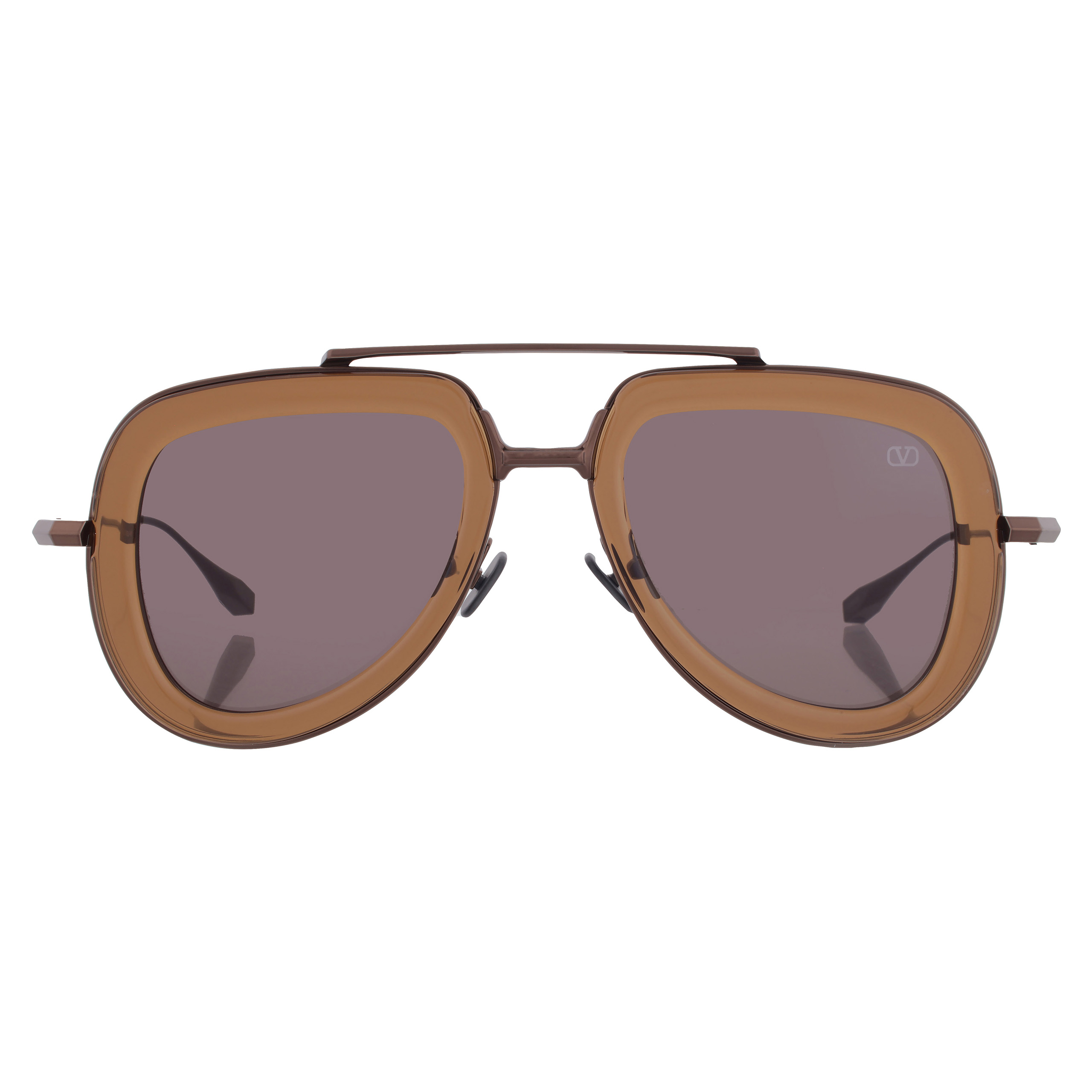 Valentino Garavani V - LSTORY Dark Brown Phantos Unisex Sunglasses