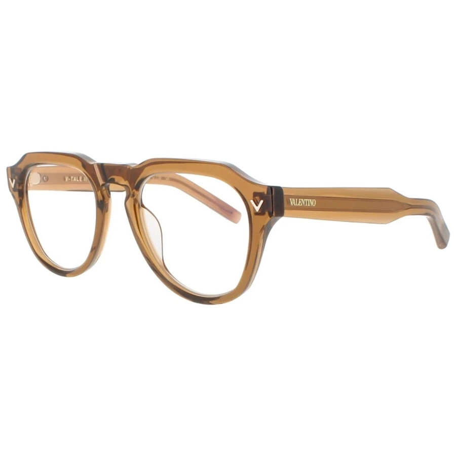 Valentino Garavani Valentino V-tale- Ii Demo Sport Unisex Eyeglasses Vlx-139 C 52 In Brown
