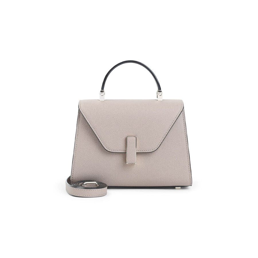 Valextra Sahara Mine Micro Bag With Golden-tone Clasp In Neutral