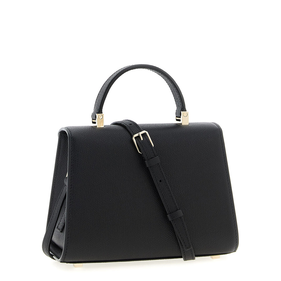 Valextra Micro Iside Crossbody Bag In Black