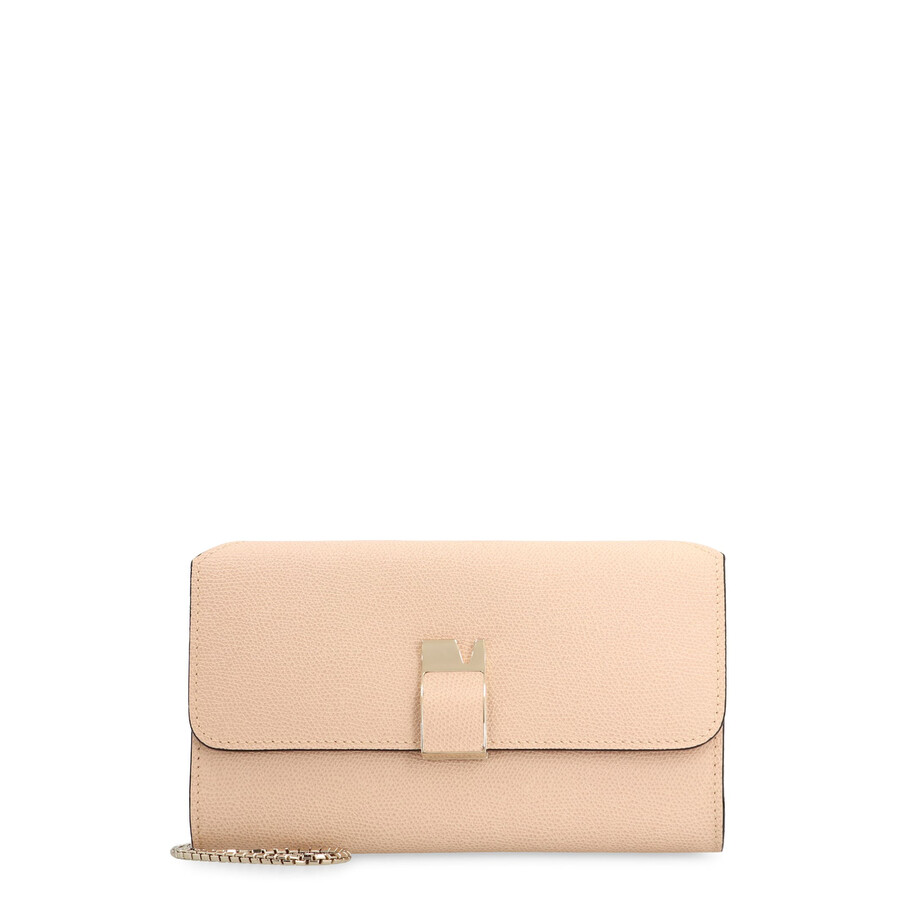 Valextra Nolo Leather Clutch In Pink