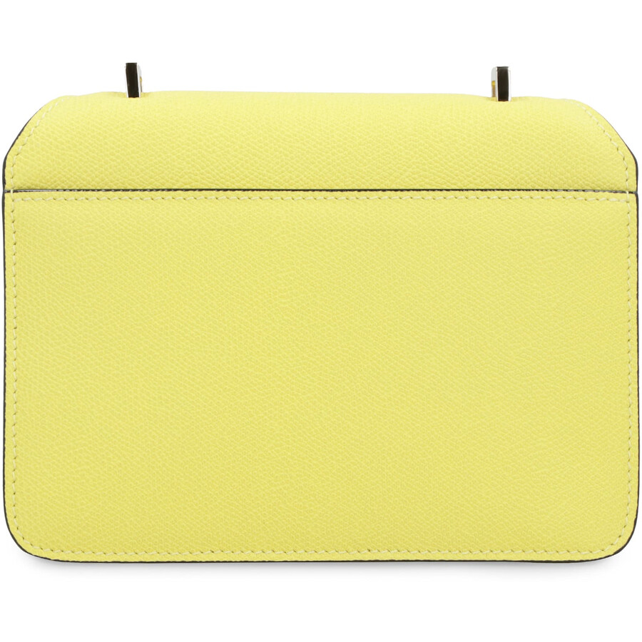Valextra Mini Leather Crossbody Bag Nolo In Yellow