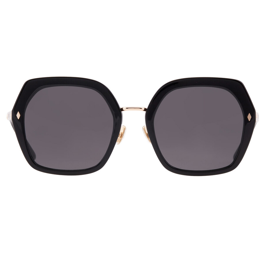 Vedi Vero Grey Hexagonal Ladies Sunglasses Vvcc13 Blk 55