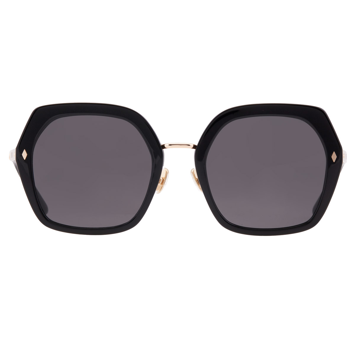 Vedi Vero Grey Hexagonal Ladies Sunglasses VVCC13 BLK 55