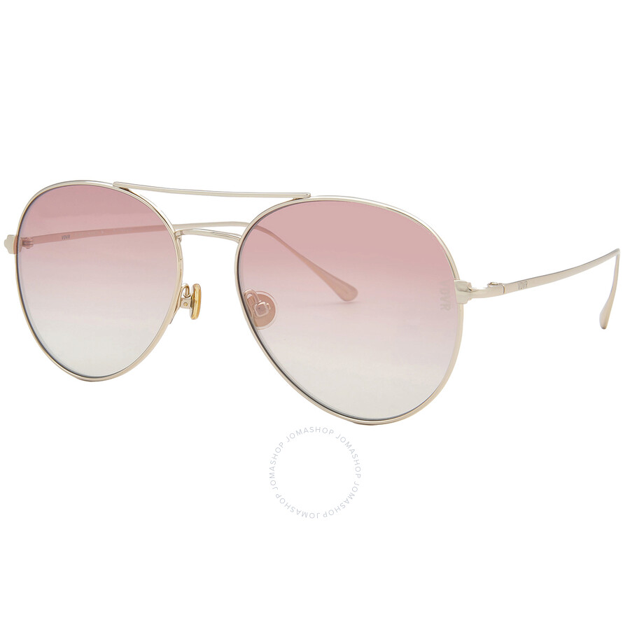 Vedi Vero Pink Rectangular Unisex Sunglasses Vrbm05-57-17-145-pk In Pink