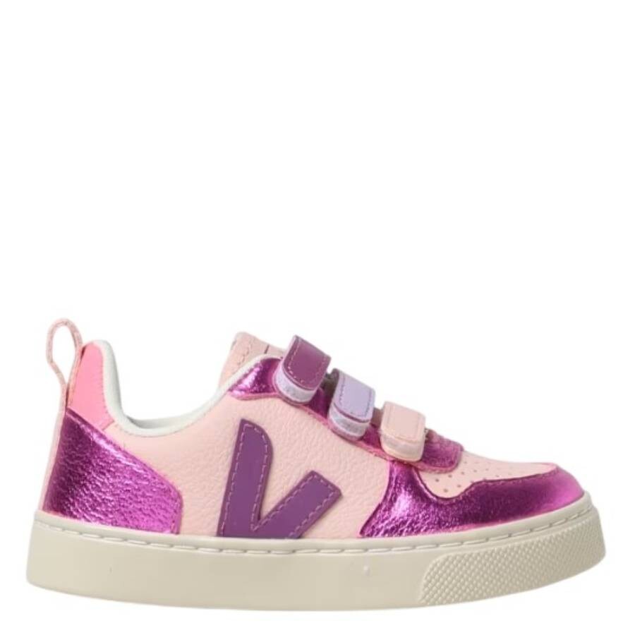 Veja Girls V-10 Velcro Leather Sneakers
