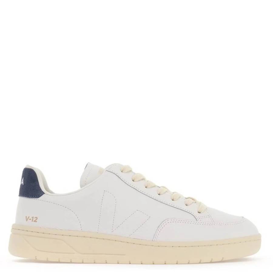 Veja V-12 Leather Low-Top Sneakers, Brand Size 41 ( US Size 8