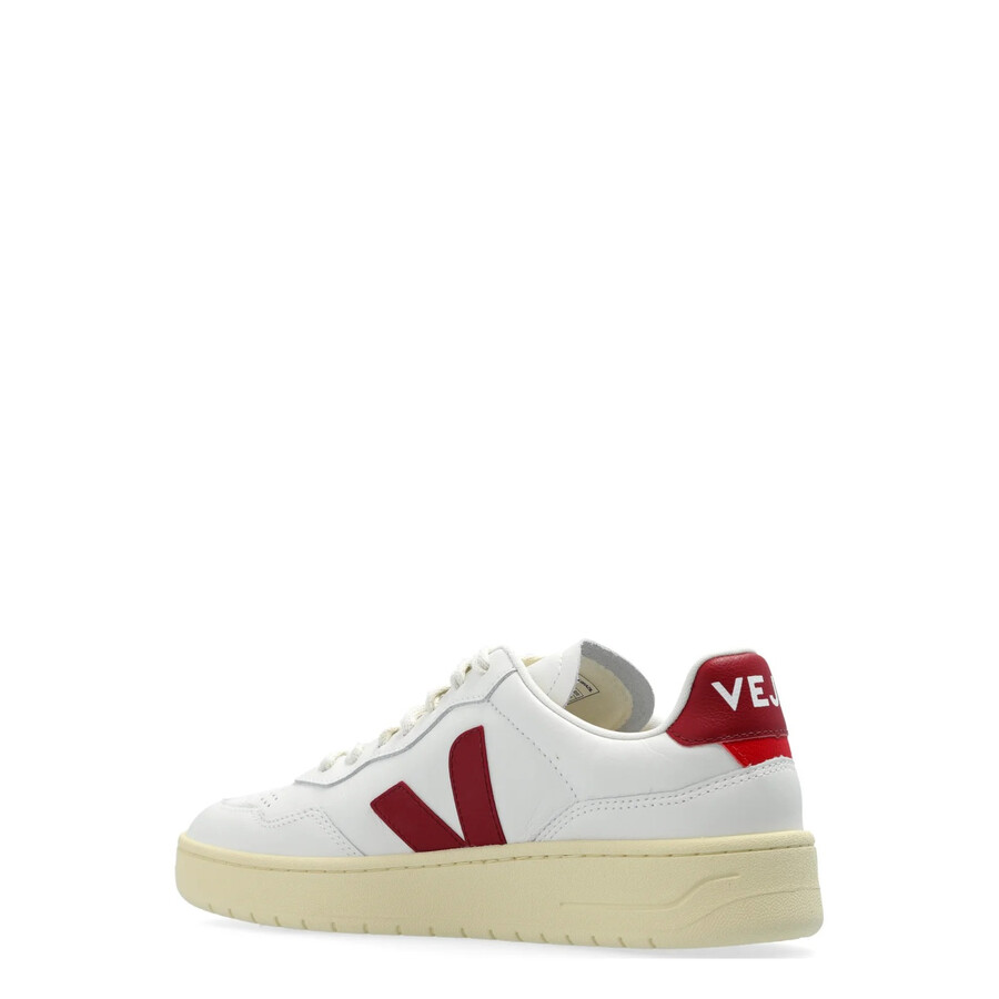 Veja V-90 Leather Sneakers In White