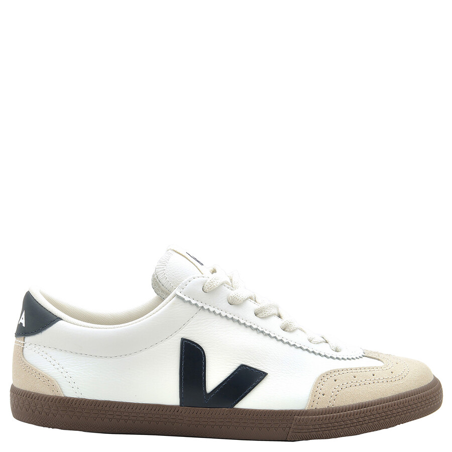 Veja Volley Leather Low-top Sneakers In White