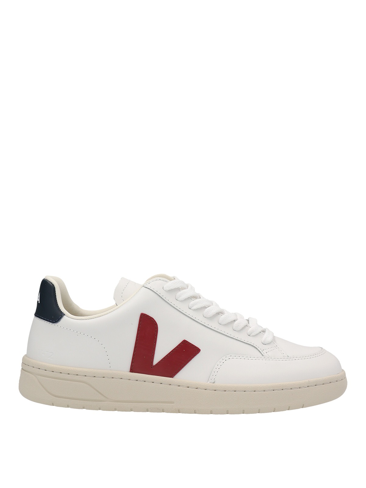 Veja V-12 Women White Marsala Leather Sneakers main image 1