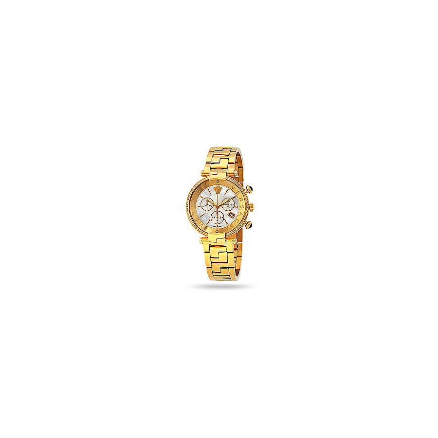Versace Revive Mother of Pearl Chronograph Diamond Ladies Watch