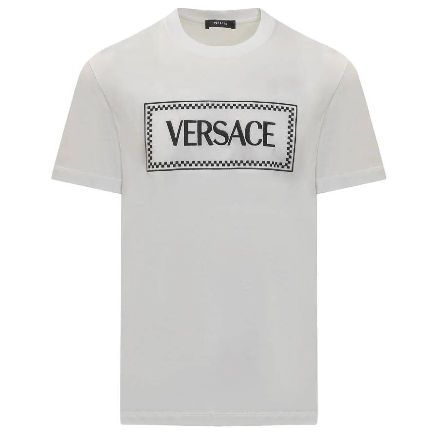 90s Logo Embroidered Cotton T Shirt