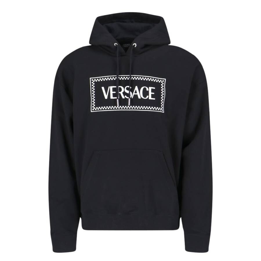 90s Vintage Logo Print Hoodie