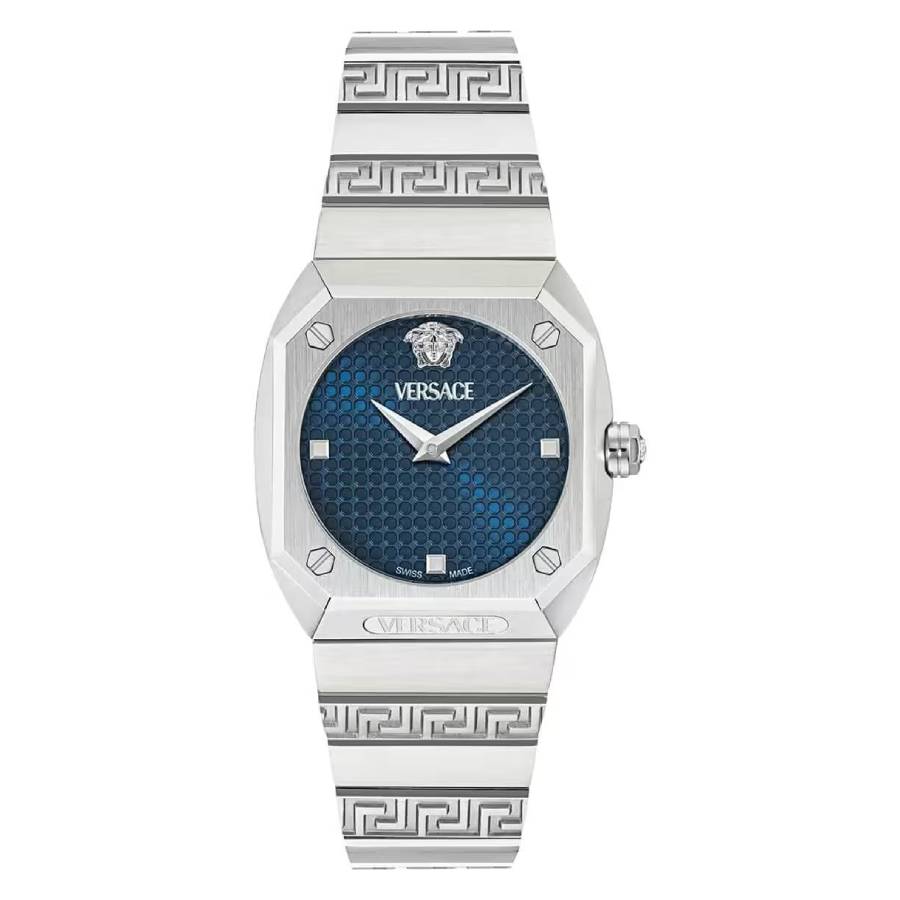 【Anne】VERSACE 腕時計　ブレスレット　シルバー　QSQ Versace Antares Quartz Blue Dial Ladies Watch VE9E00324