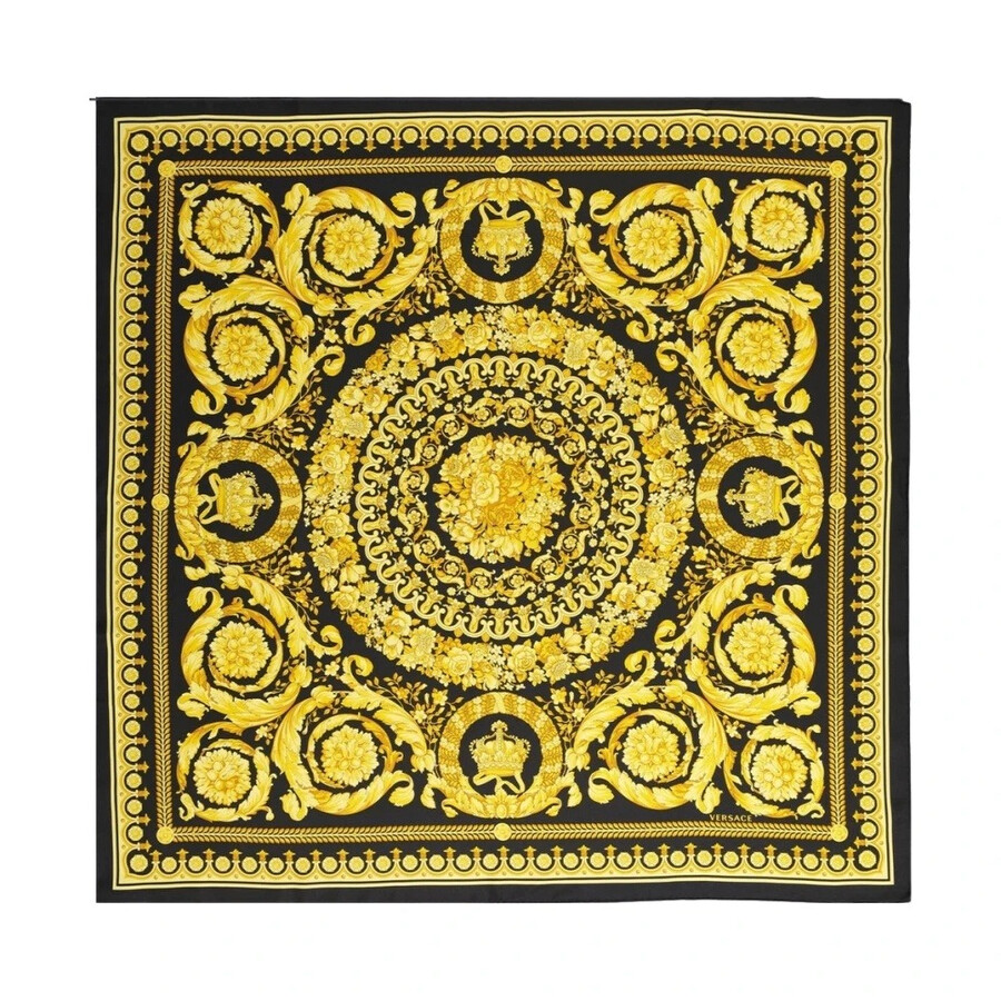 Baracco Logo Print Silk Scarf