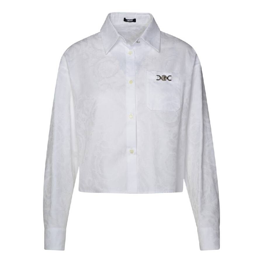 Barocco Jacquard Cropped Shirt