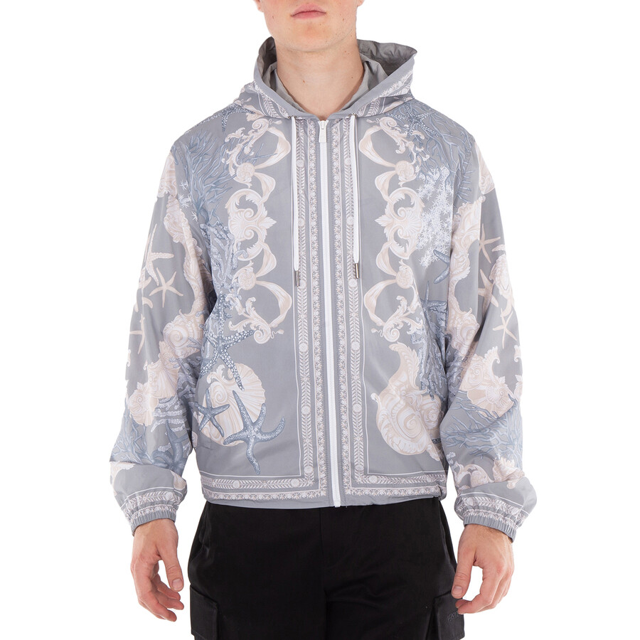 Barocco Sea Hooded Windbreaker Jacket
