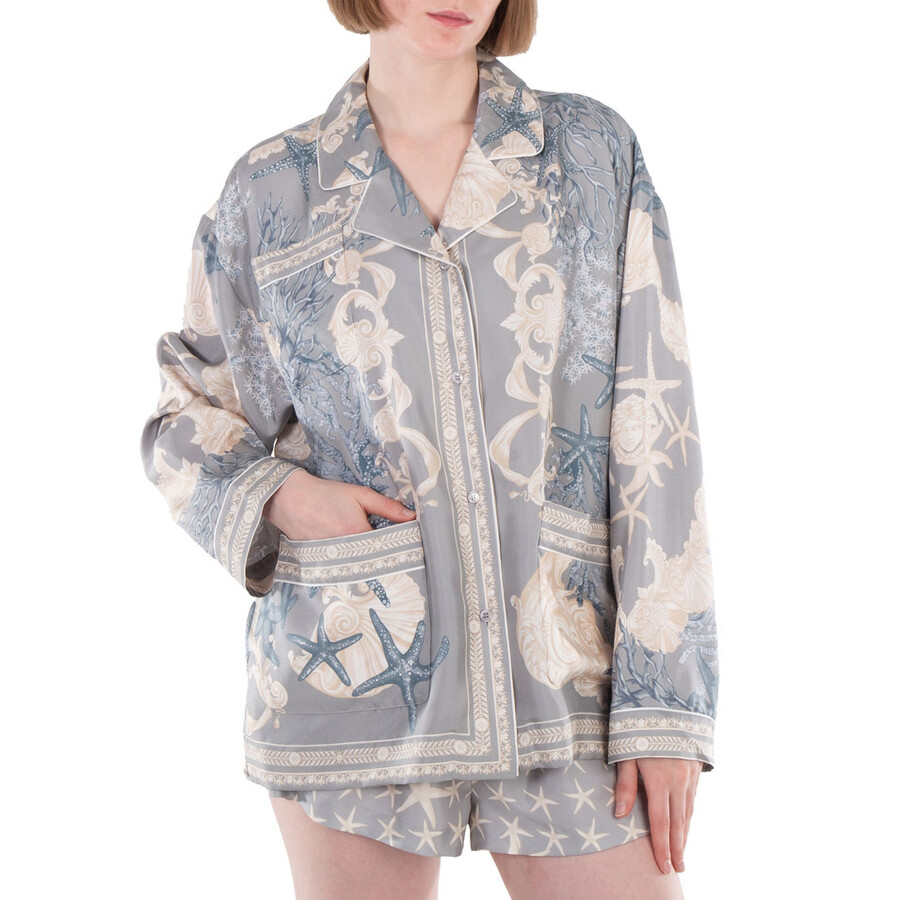 Barocco Sea Silk Oversize Shirt