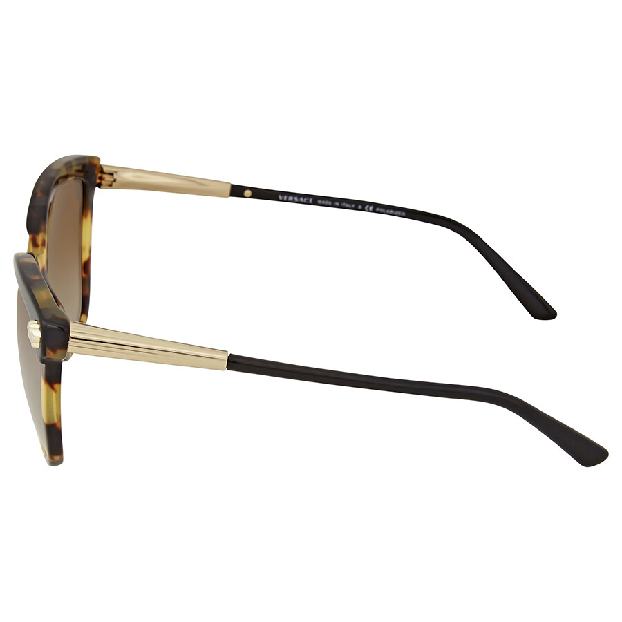 Versace Brown Gradient Tortoise Sunglasses Versace Sunglasses