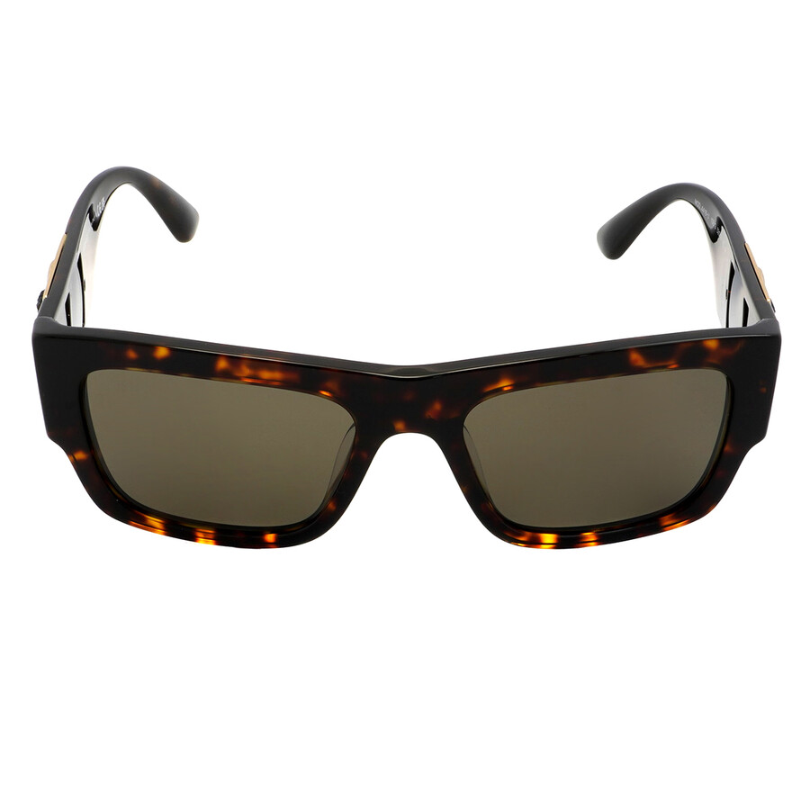 Versace Brown Rectangular Men's Sunglasses VE4416U 108/3 53