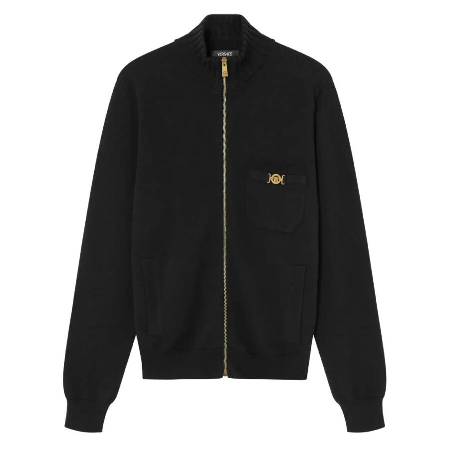 Cashmere-Blend Zip-Up Sweater