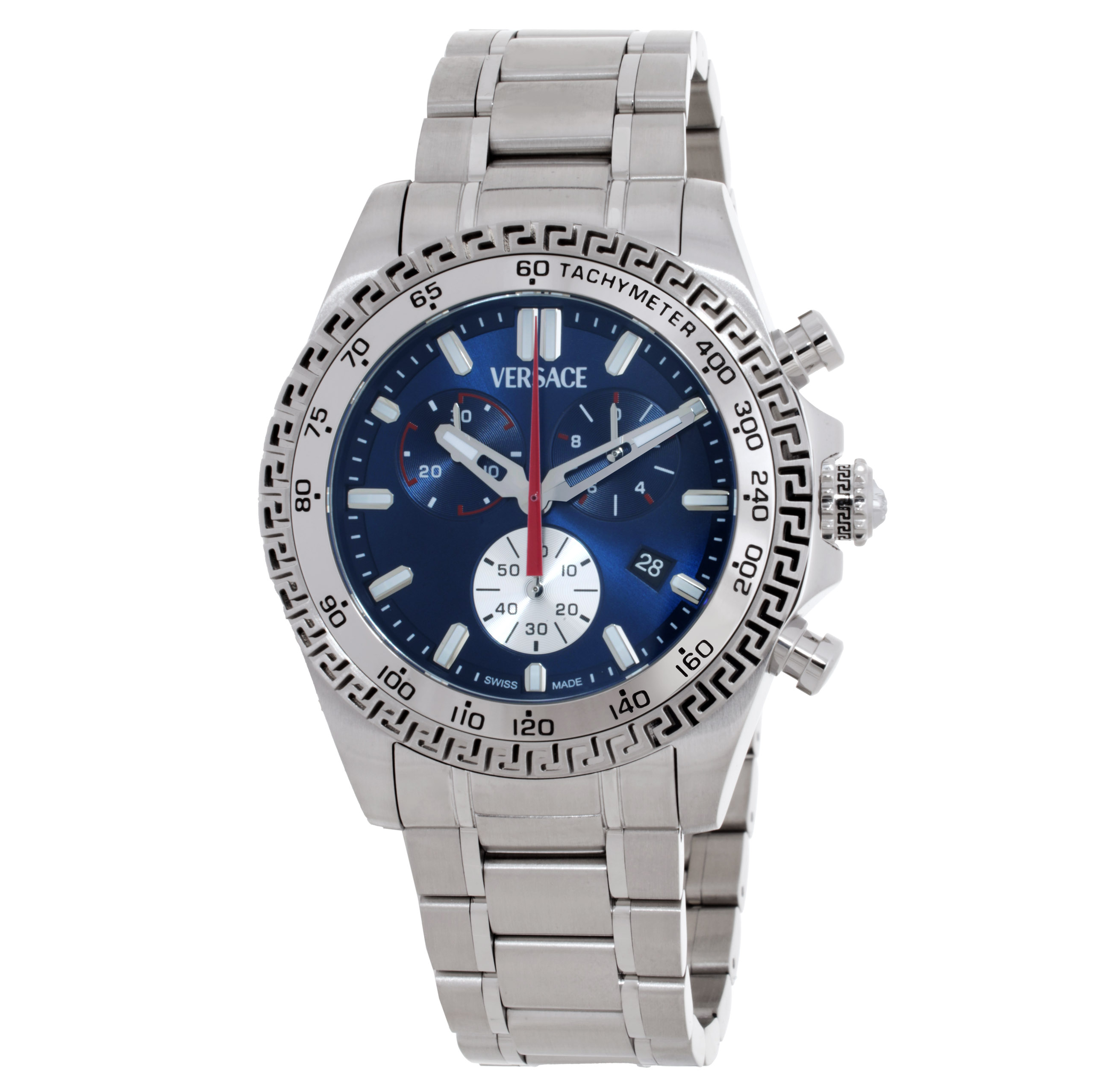 Versace Chrono X Quartz Blue Dial Men's Watch VE9K00324