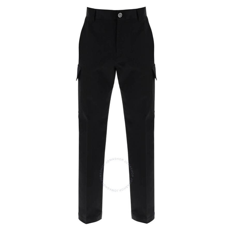VERSACE VERSACE COTTON GABARDINE INFORMAL CARGO PANTS