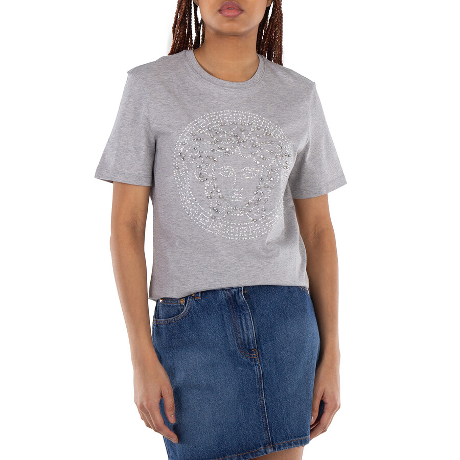 Crystal Medusa Embellished T-Shirt