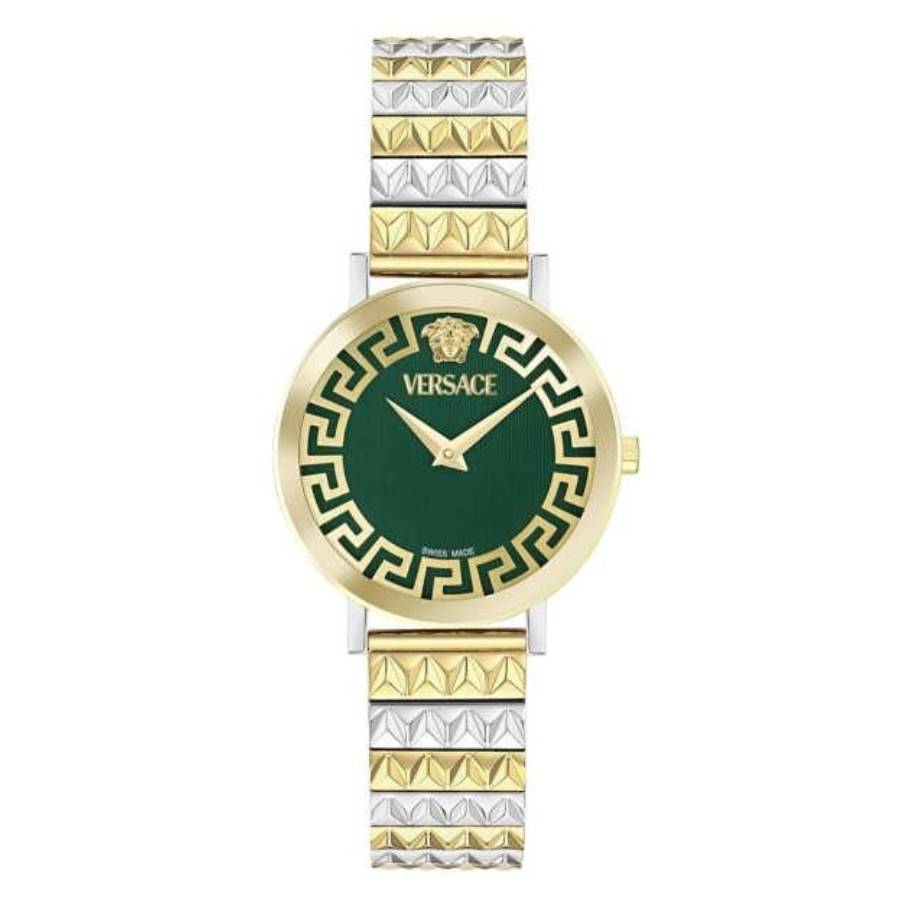 Versace Daedalus Quartz Green Dial Ladies Watch VE9A00424