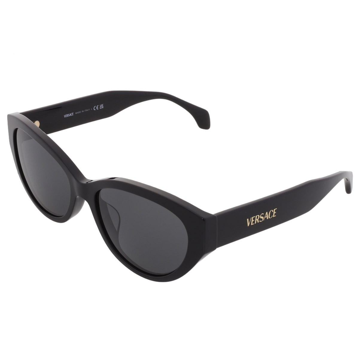 Open Box - Versace Dark Grey Cat Eye Ladies Sunglasses  display picture 2